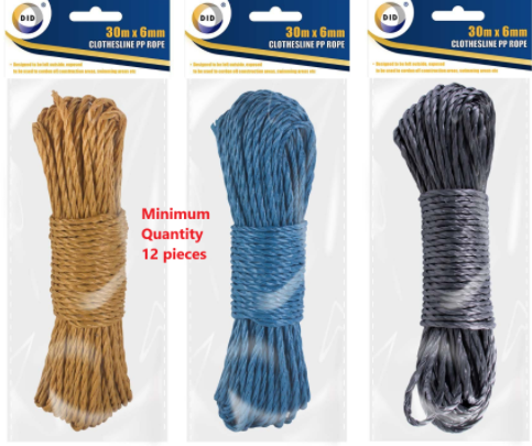 30m x 6mm Clothesline Pp Rope
